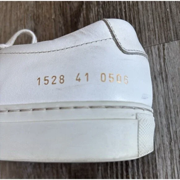 Common Projects Original Achilles Leather White Italian Sneaker Shoe Size 40 (7)